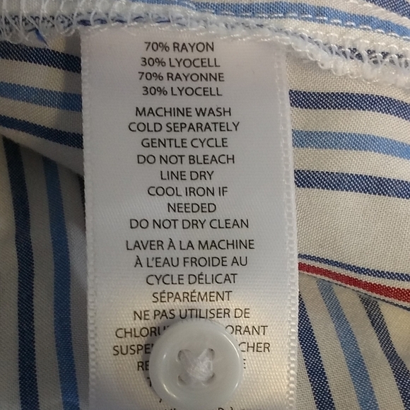 BeachLunchLounge Striped Sleeveless Button Up NWT🔖 - Picture 6 of 8